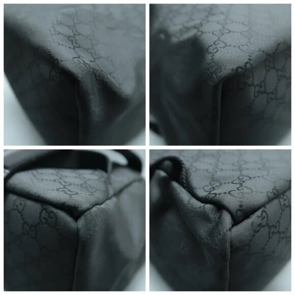 100% Authentic GUCCI Black Cloth Backpack 874-101724 - Picture 5 of 11